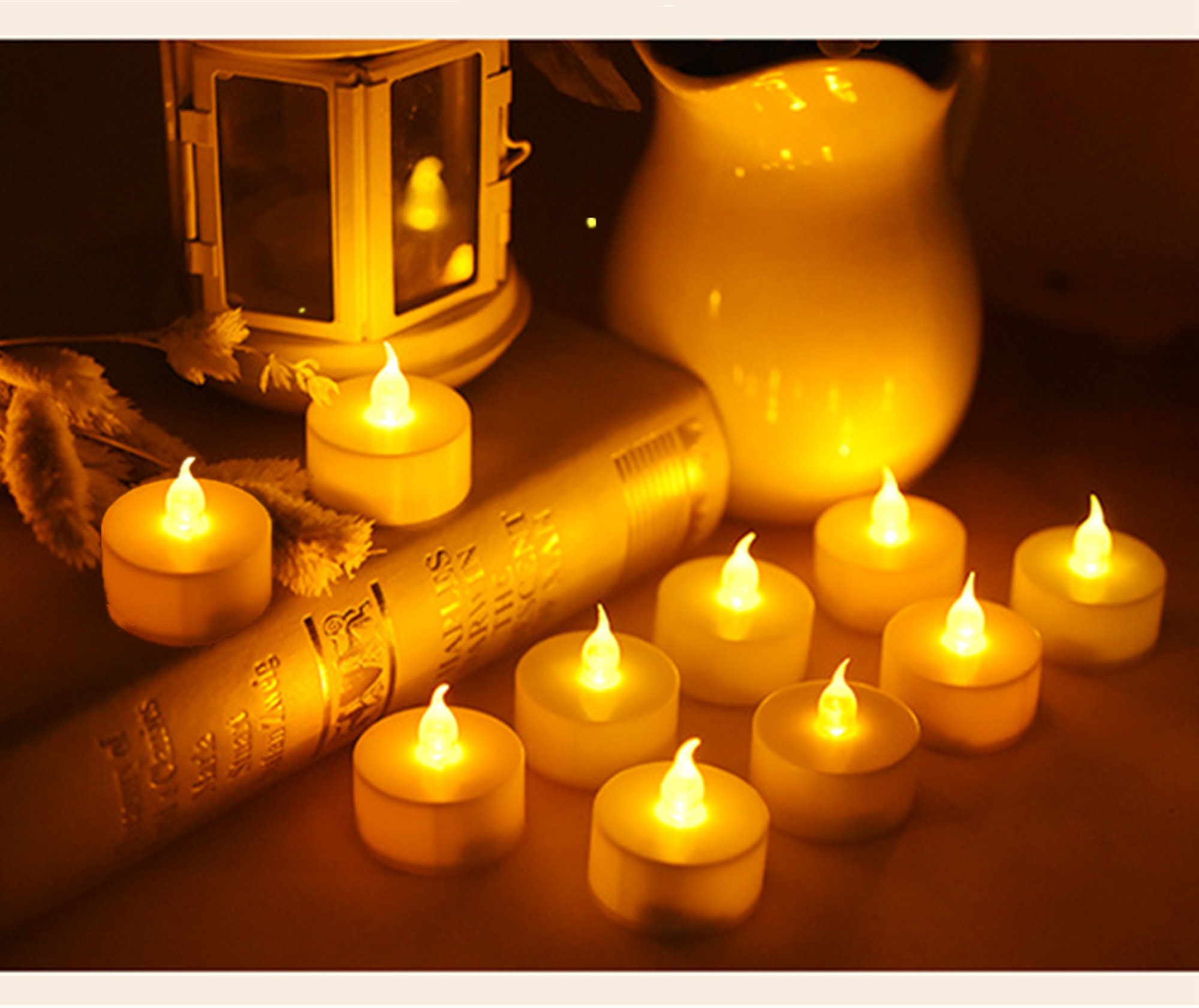 Acheter Lampe à bougie LED vacillante, sans flamme, sans fumée, fonctionne  à piles, Simulation de bougie, pièce maîtresse, décor de Table