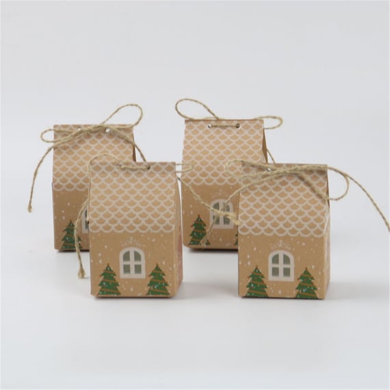 Cajas de favores de fiesta de la Casa de Navidad-Cajas de dulces de la casa