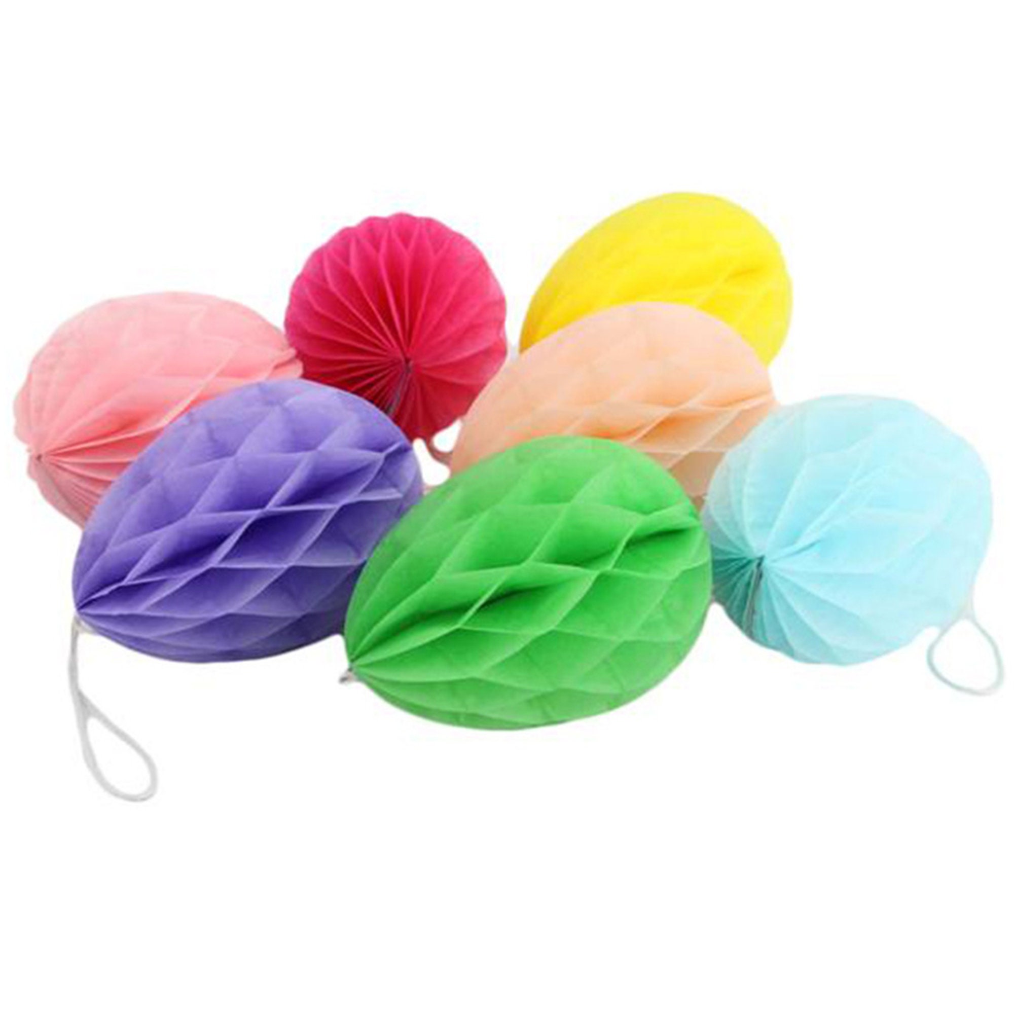 7pcs Paper Easter Eggs Decorationscolorful Paper Eggshanging Etsy UK