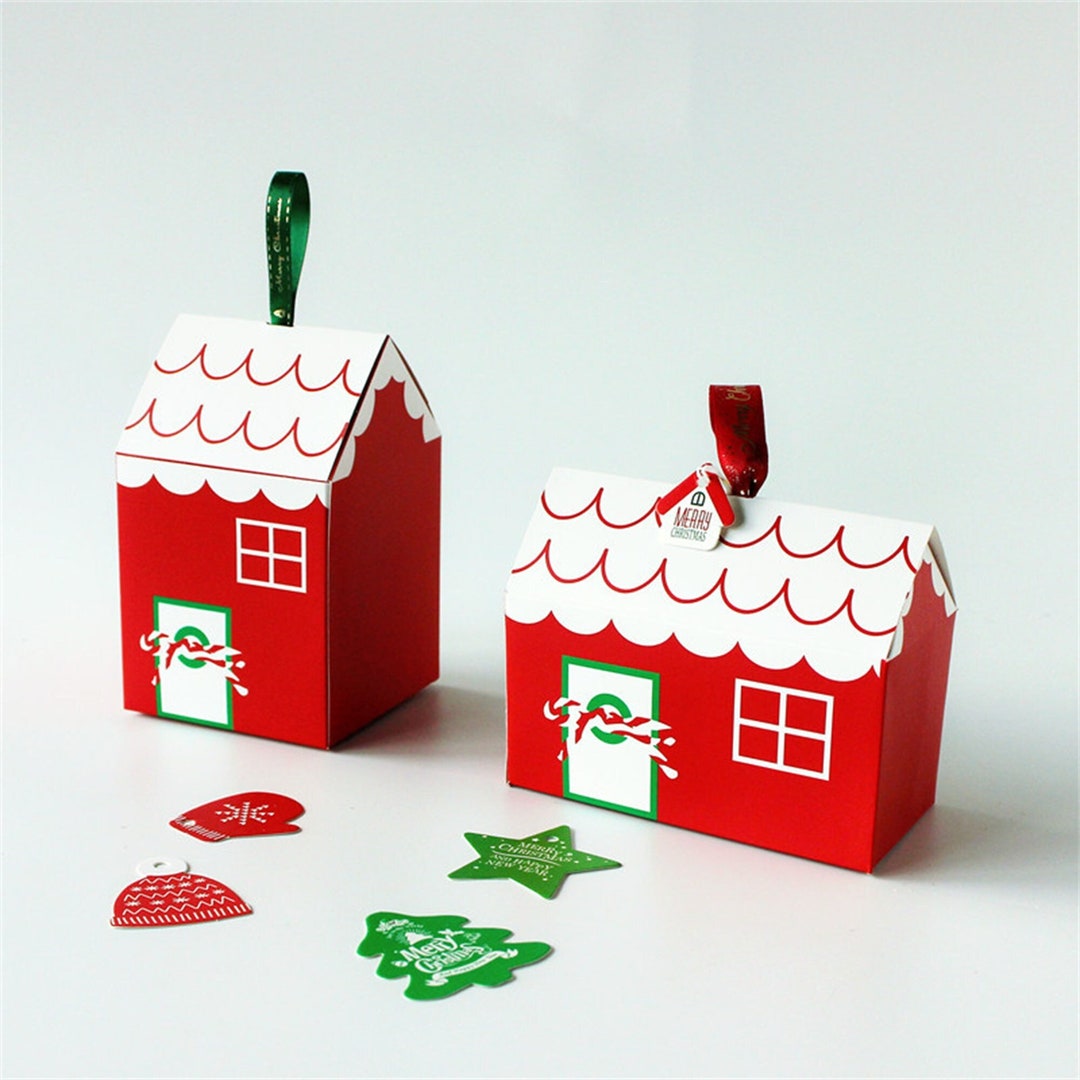 Christmas House Party Favor Boxes-house Candy Boxes-house Gift Boxes-treat Box-party Favor Box 