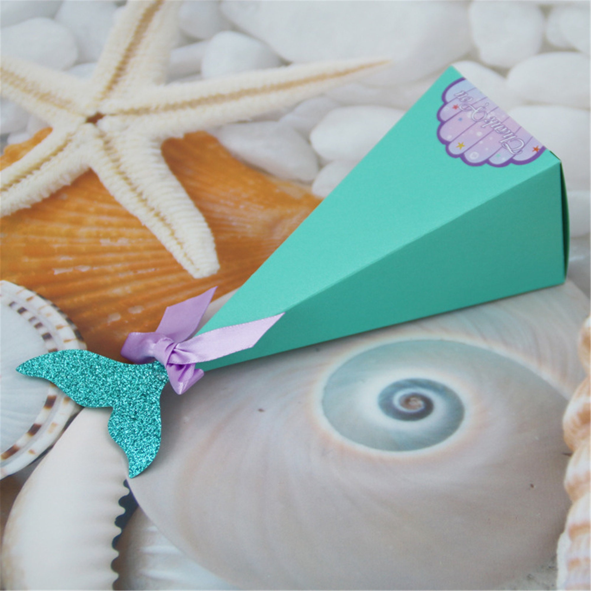 Little mermaid party favor box-Mermaid candy boxes-mermaid | Etsy