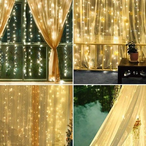 Window Curtain Led String Lights-fairy Led Lights With Plug-indoor ...