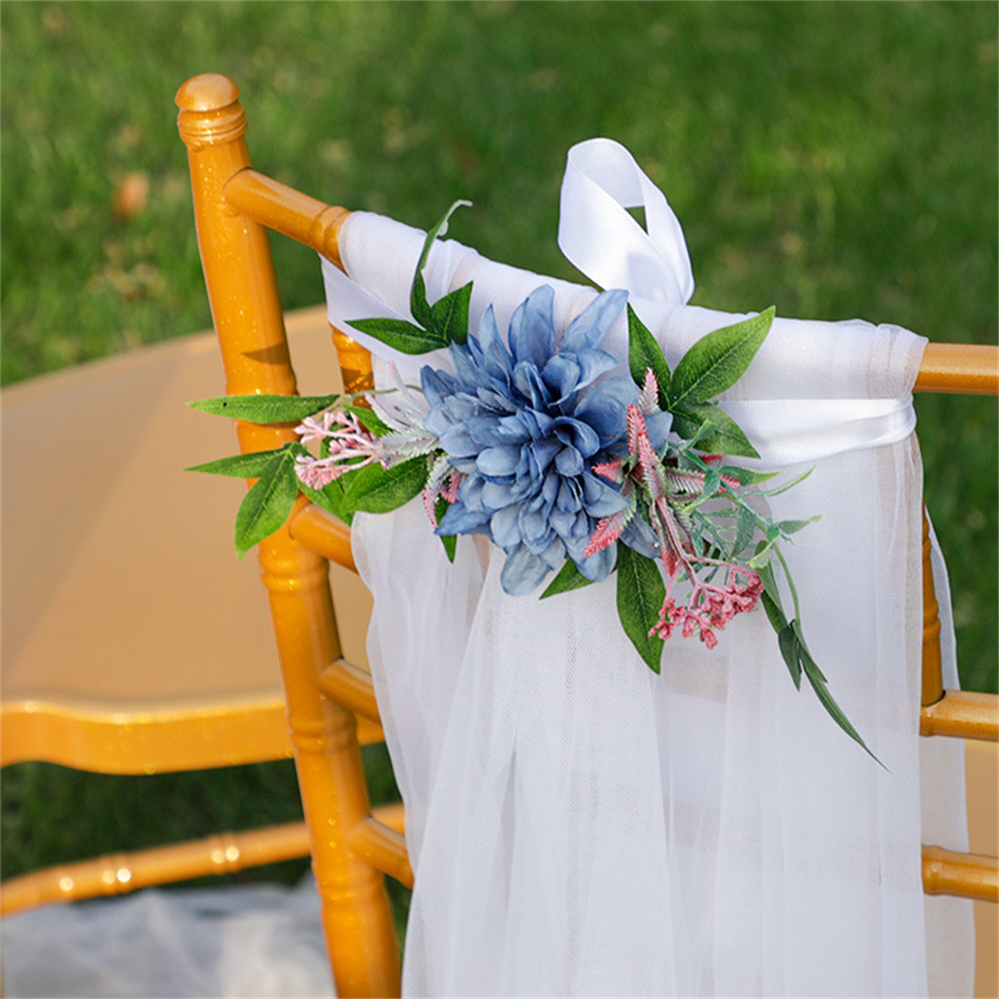 Wedding Chair Flowerswedding Venue Decorations Etsy