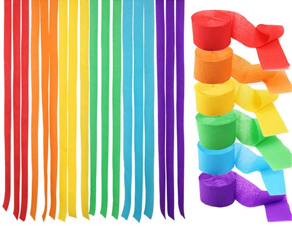 Crepe Paper Decorations Colored Rainbow Streamers Rolls Wonderful  Decoration for Birthday Wedding Party Baby Shower Supllies