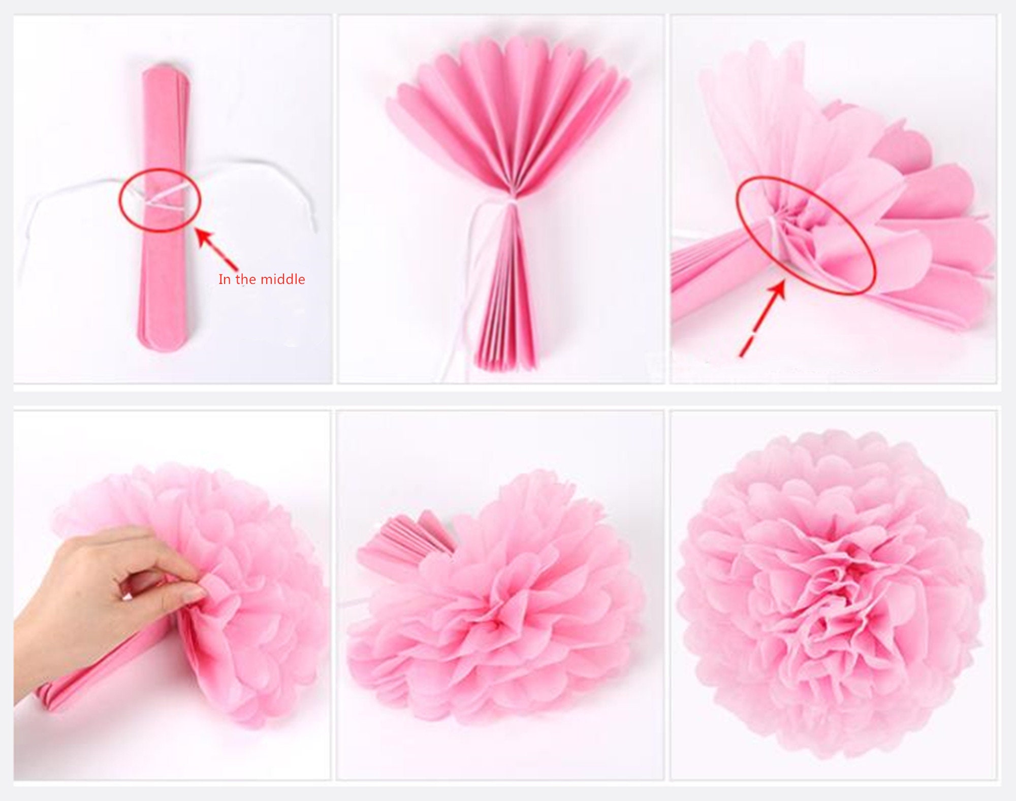 Royal Blue Tissue Paper Pom Poms Tissue paper Flower for Etsy