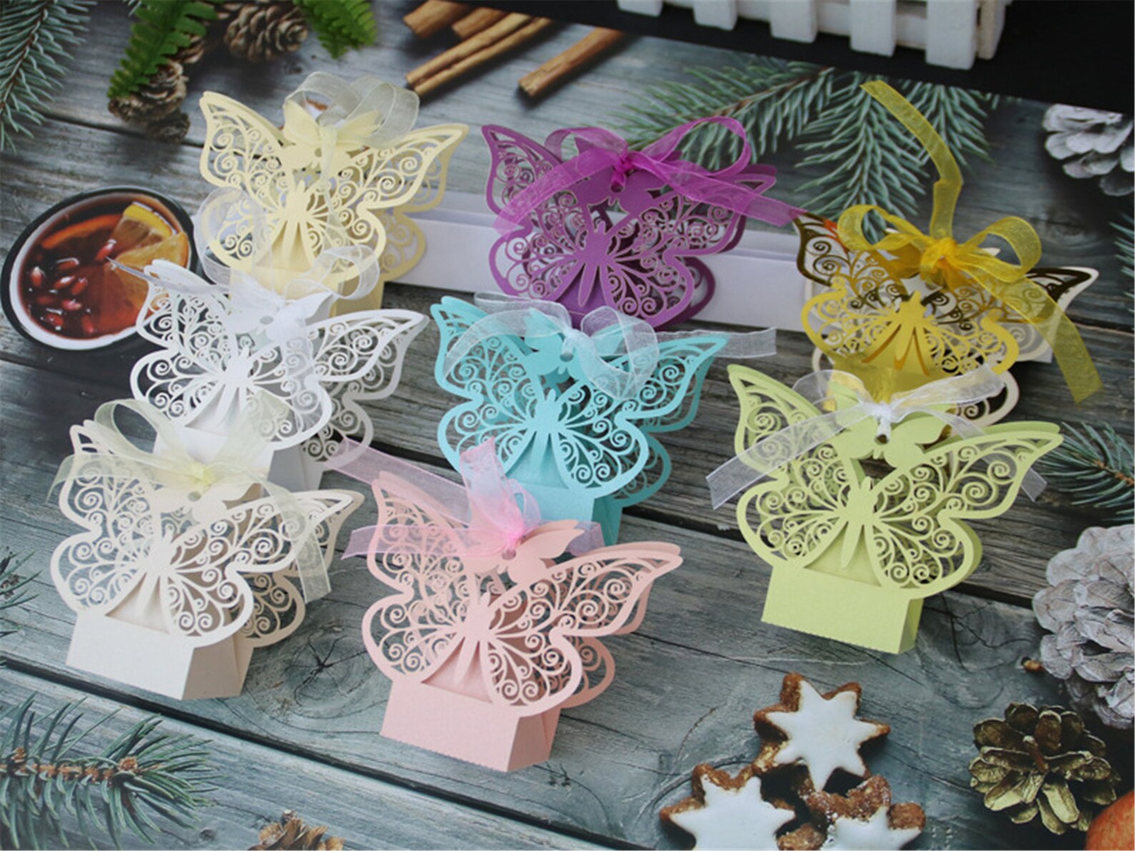 Butterfly Party Favor Boxbutterfly Candy Boxtreat Etsy