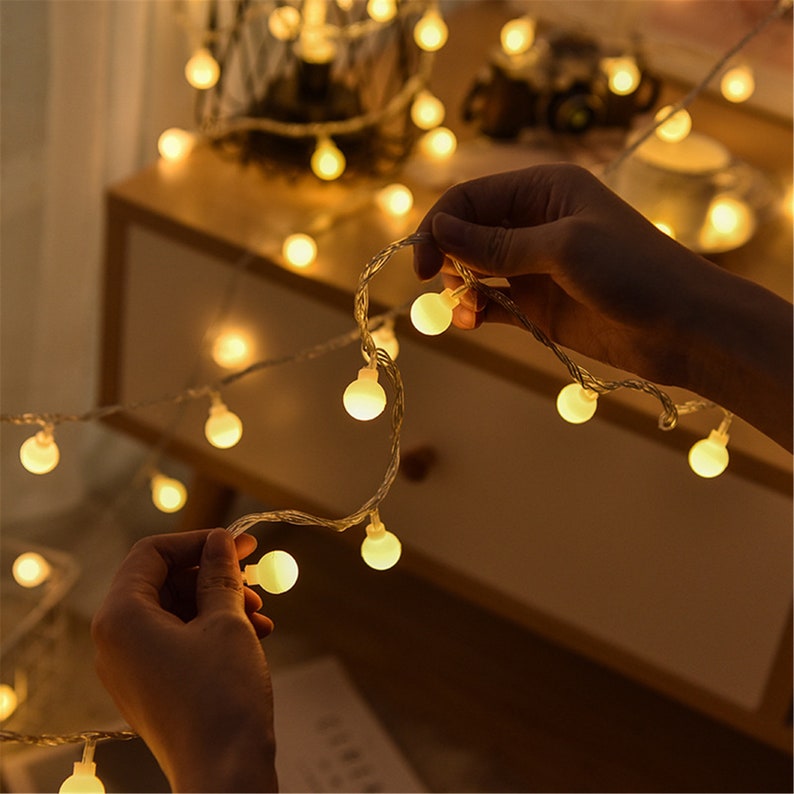 Led String lights-Led Ball String Lights-Fairy string lights-Hanging led ball string lights-outdoor party string lights pour les décorations de la maison image 4
