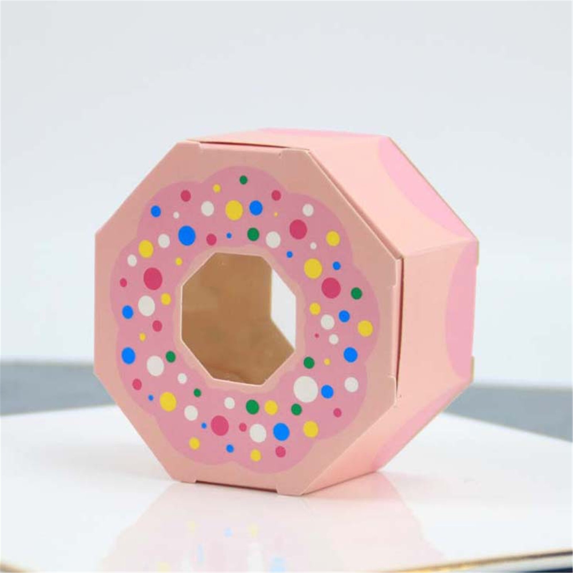 Donut Party Favor Boxesdonut Candy Boxesgift Boxdonut Theme Etsy