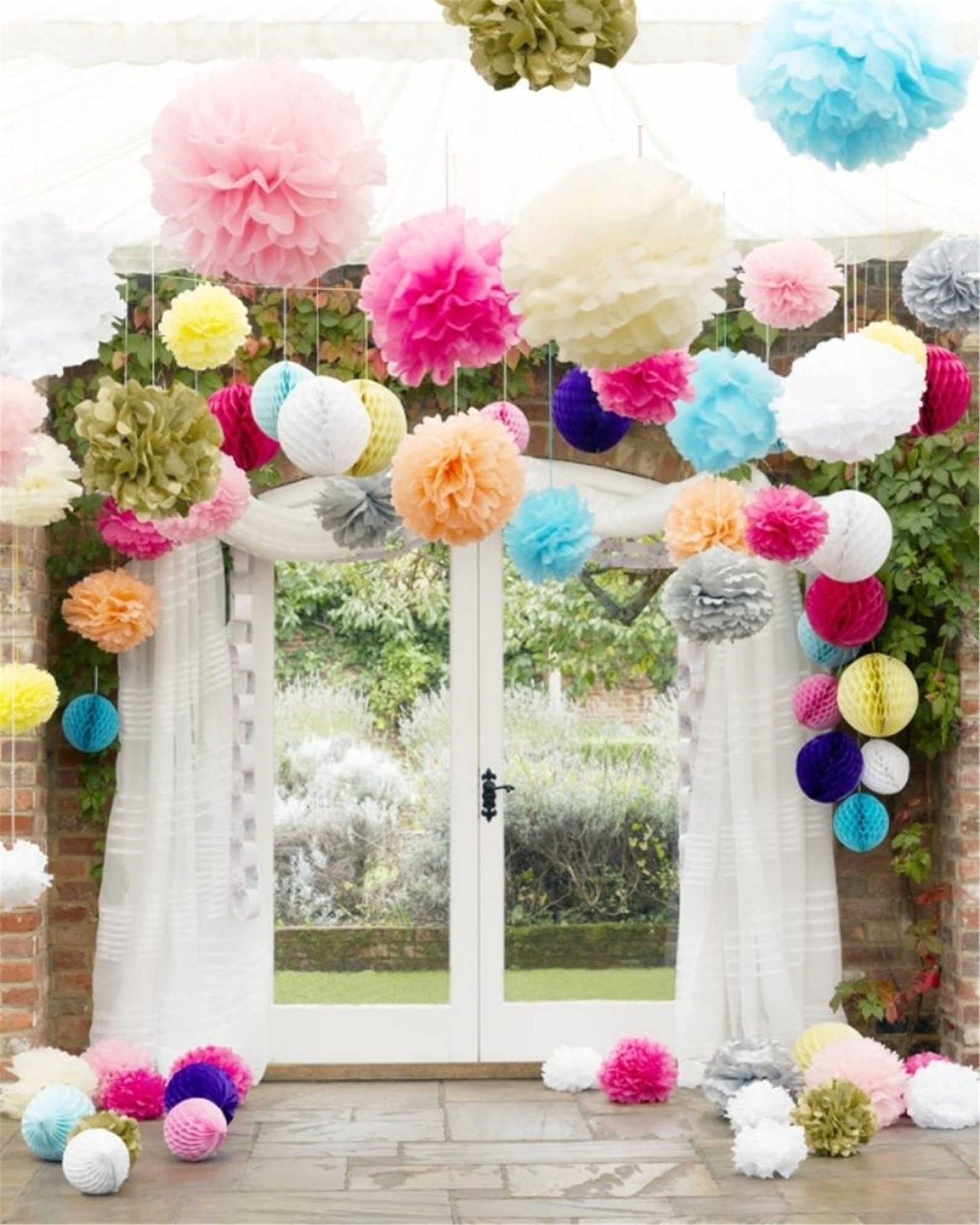 10 Pcs/lot Tissue Paper Pom Poms tissue Paper Flower Balls Etsy