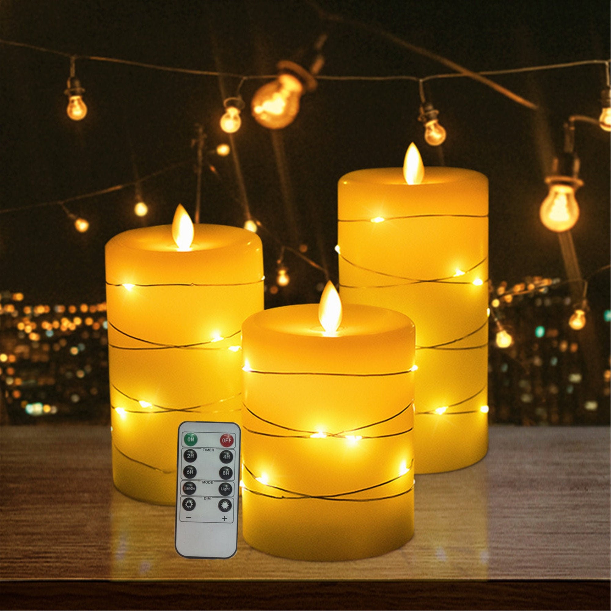 Fairy light candles deals