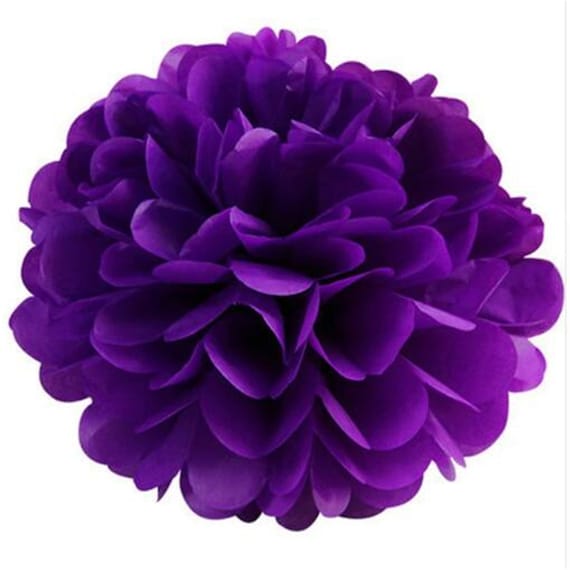 10 Tissue Paper Pom Poms tissue Flower Balls |