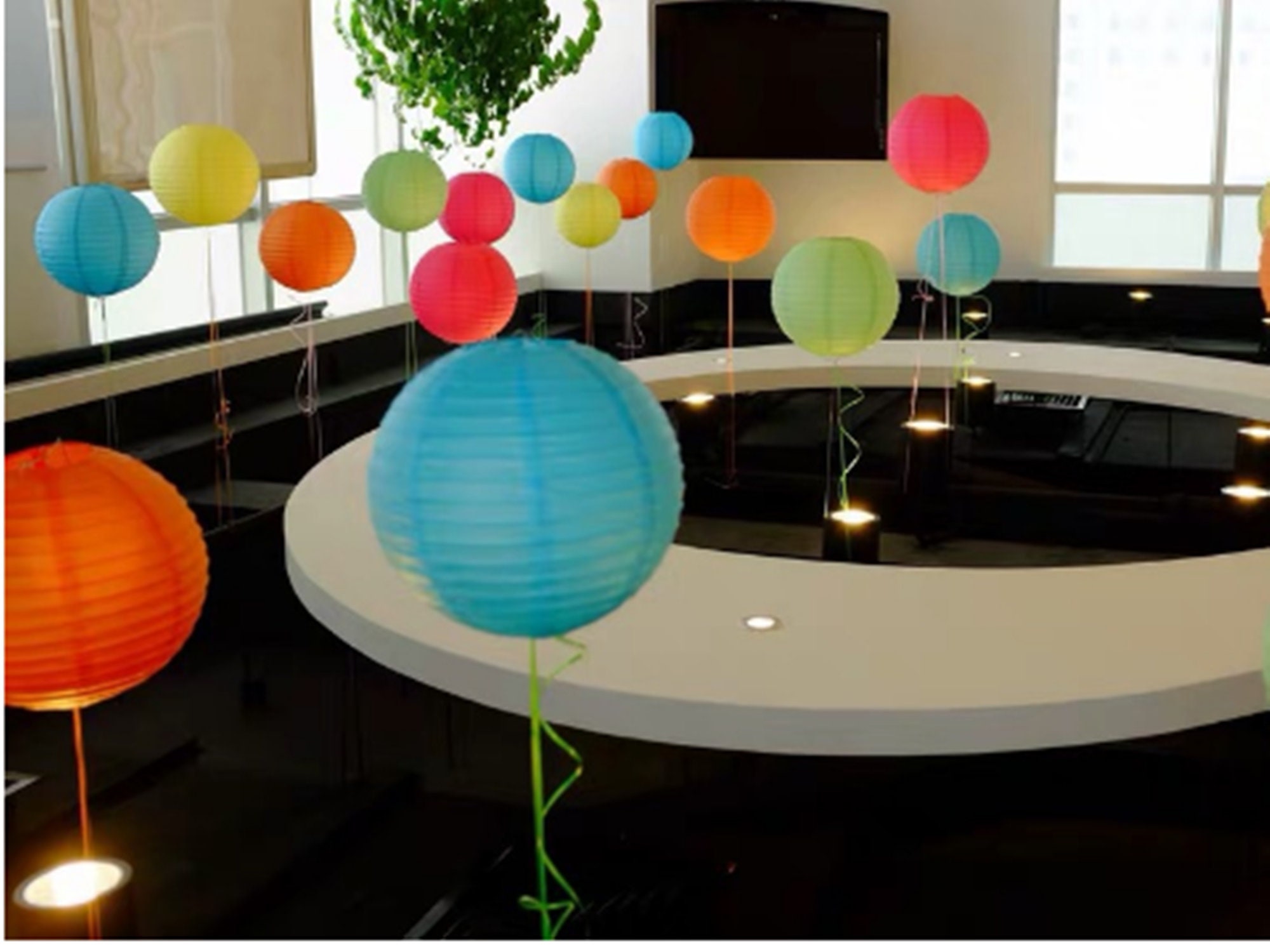 White&gold Paper Lanterns for Wedding Partychinese Round Etsy Australia