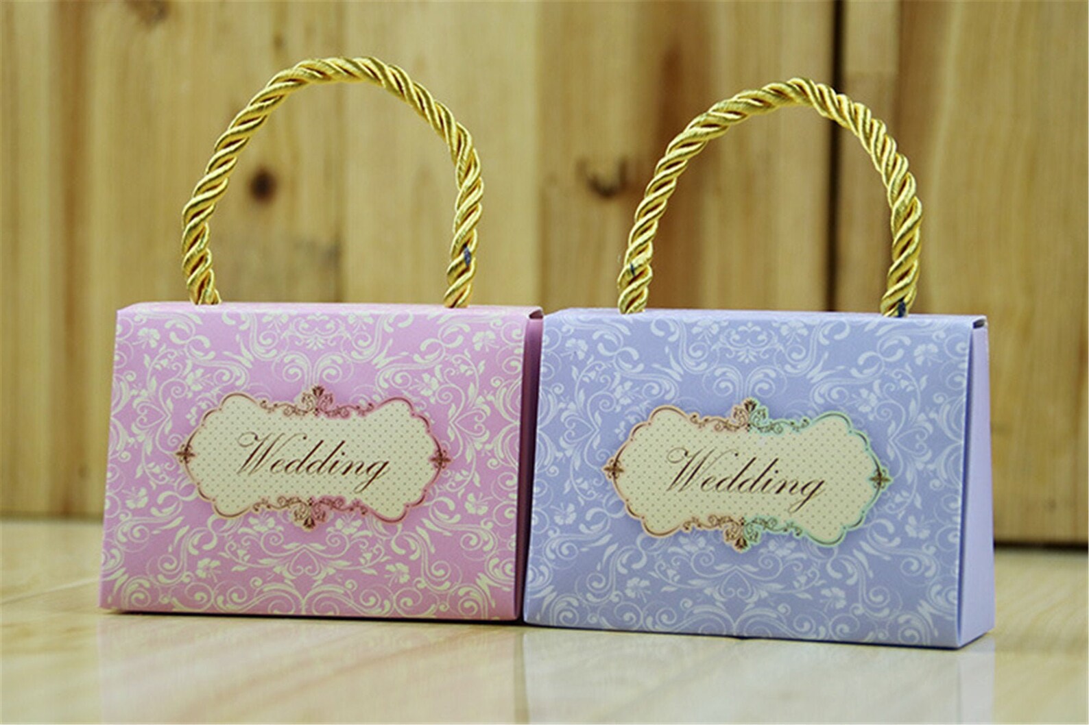 Handbag Wedding Favor Boxeswedding Candy Boxeswedding Treat Etsy