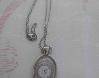Steampunk necklace - Antique clock - Vintage Style Pendant - Old watch - Dark Academia jewelry - Light Academia - Victorian Style
