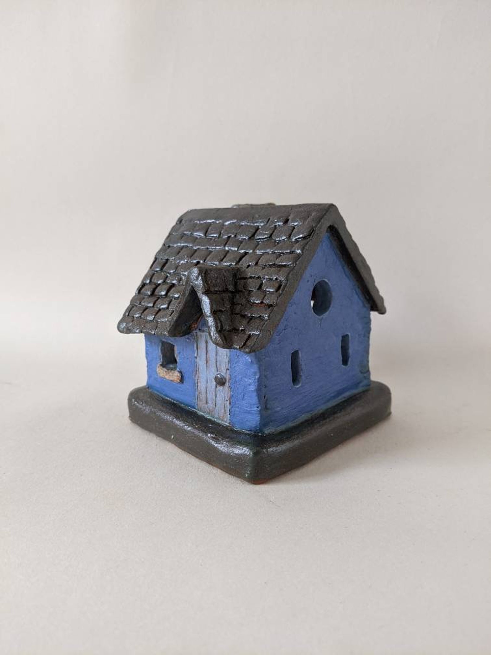 Small Welsh cottage tea light house Etsy