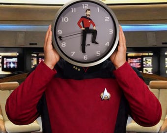 Star Trek Riker Maneuver 12" Wall Clock