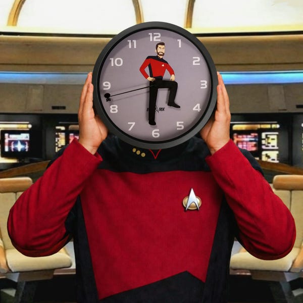 Star Trek Riker Maneuver 12" Wall Clock
