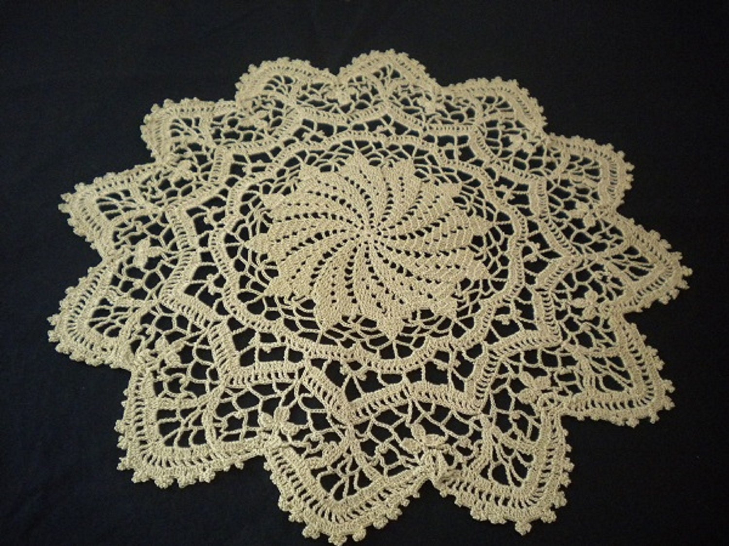 Napperon Rond Vert Olive