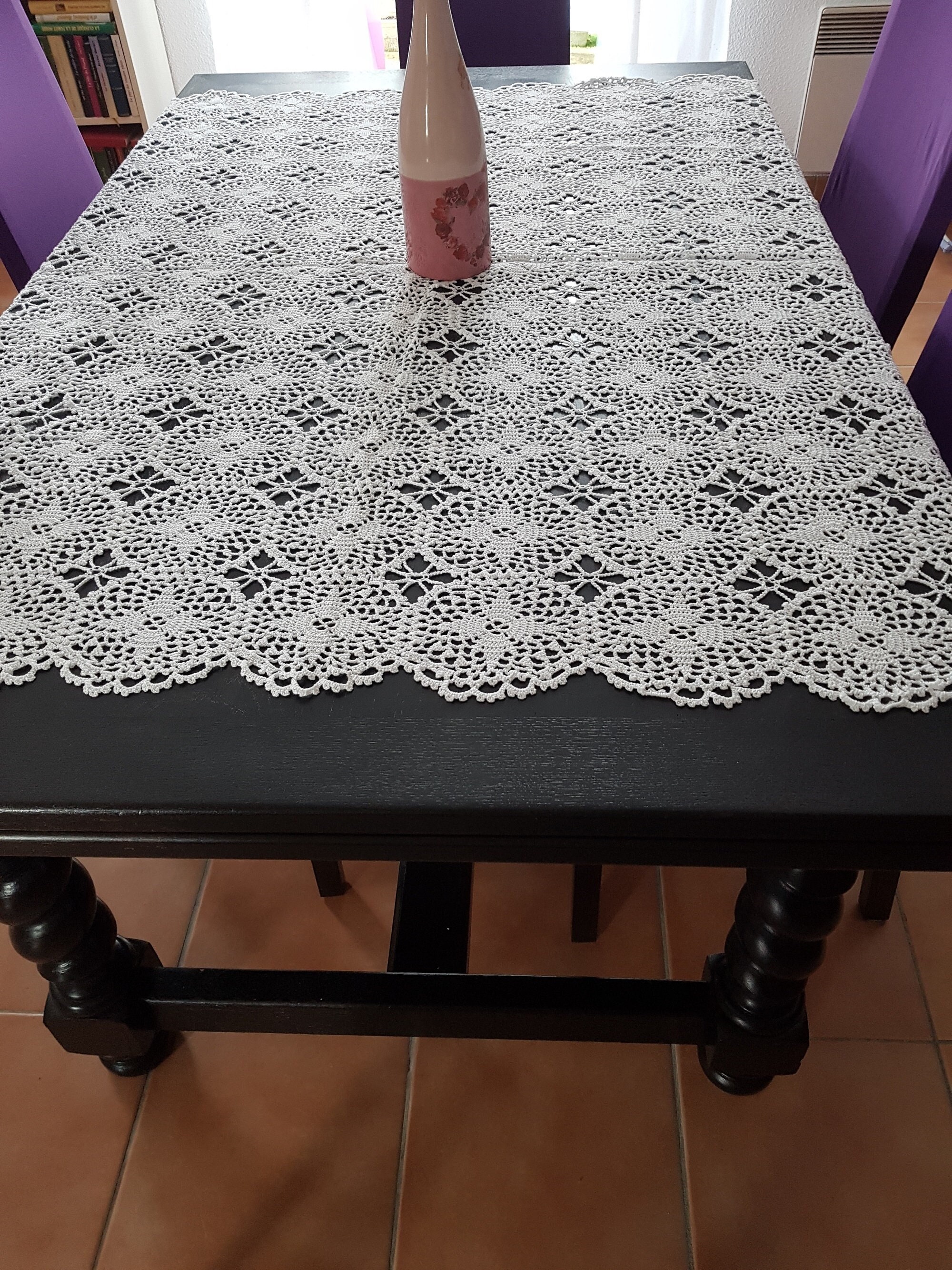 Nappe Carrée en Coton Blanc