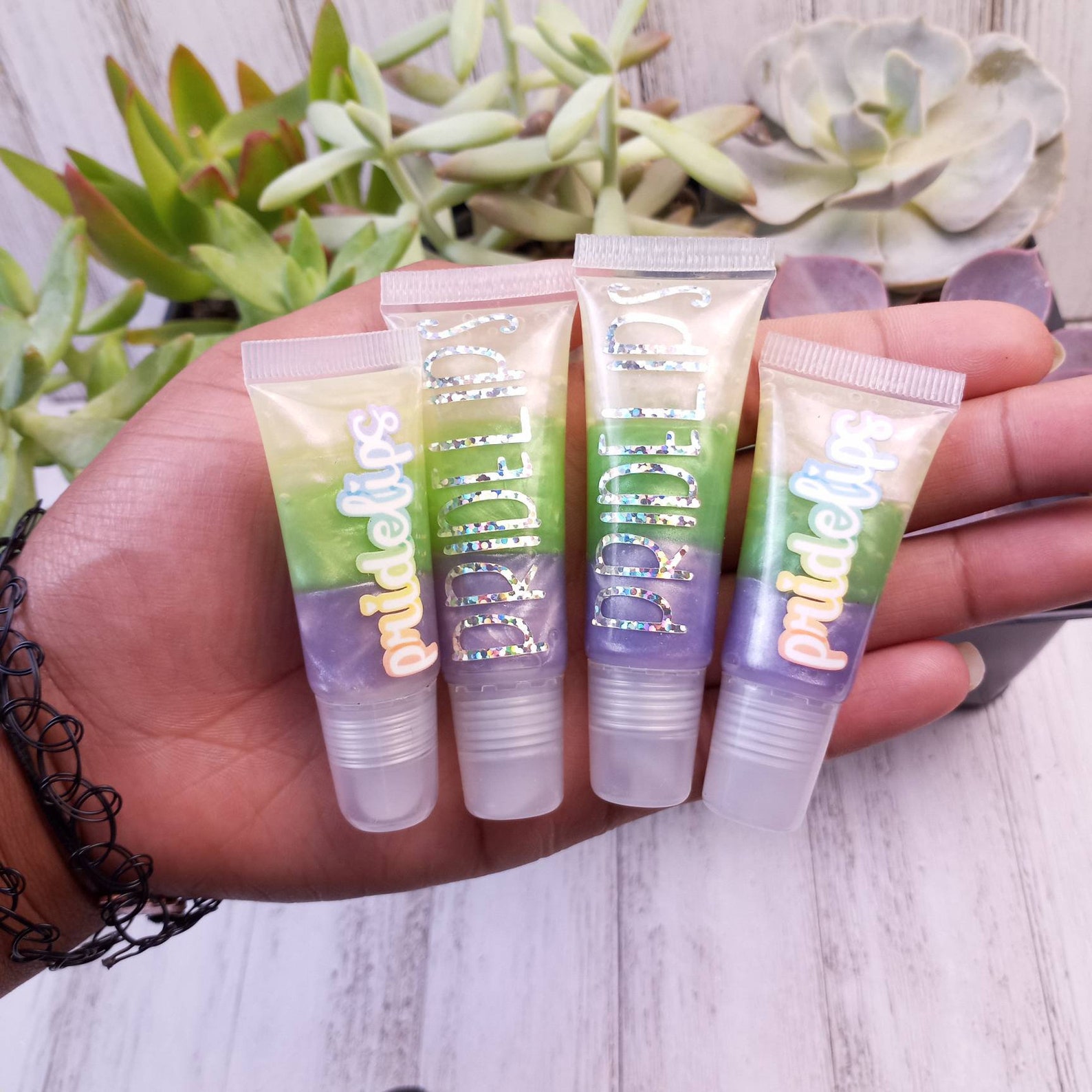 Green Apple Lip Gloss Fruit Lip Gloss Tubes Etsy