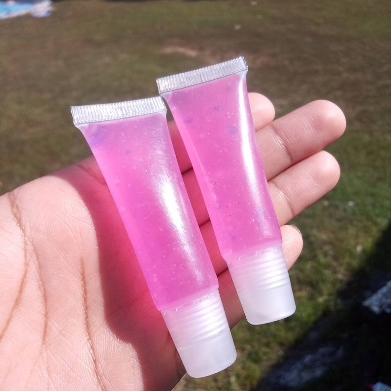 Watermelon Lip Gloss Clear Lip Gloss Glitter Lip Gloss Etsy
