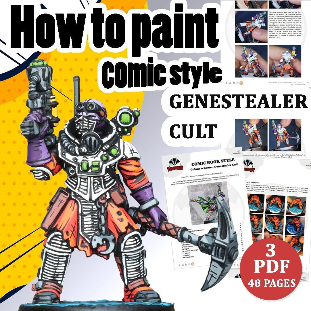 How to Paint - Comic Book Style - Genestealer Cult. PDF - Etsy