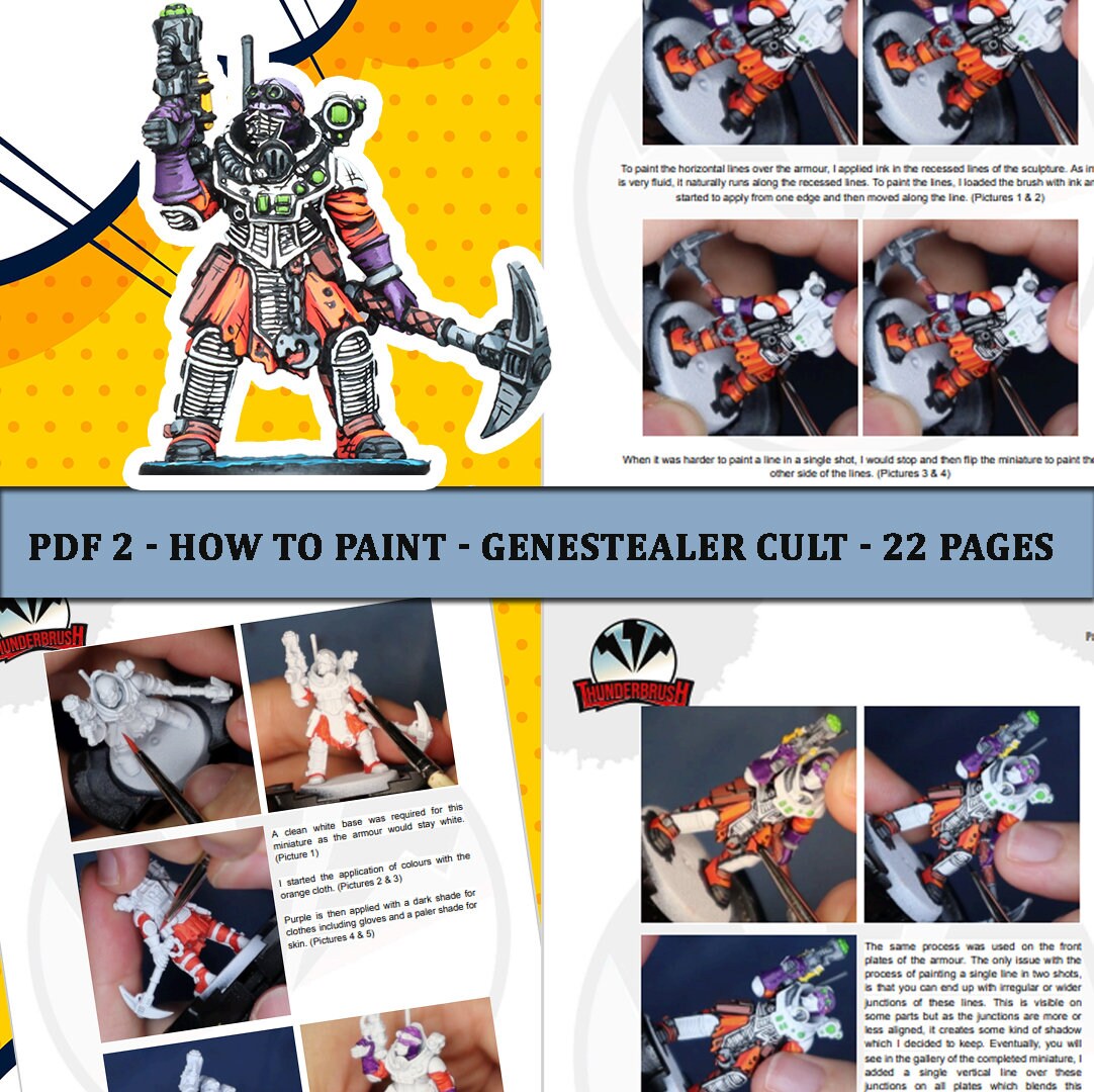 How to Paint - Comic Book Style - Genestealer Cult. PDF - Etsy