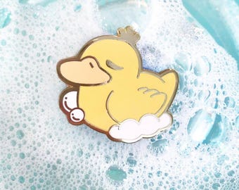 Ducky Bath Time Enamel PIn