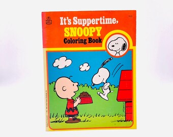 ビンテージ未開封新品　60〜70's PEANUTS ぬり絵 チャールズ・シュルツ + サイン入りヴィンテージ 1968 ピーナッツ