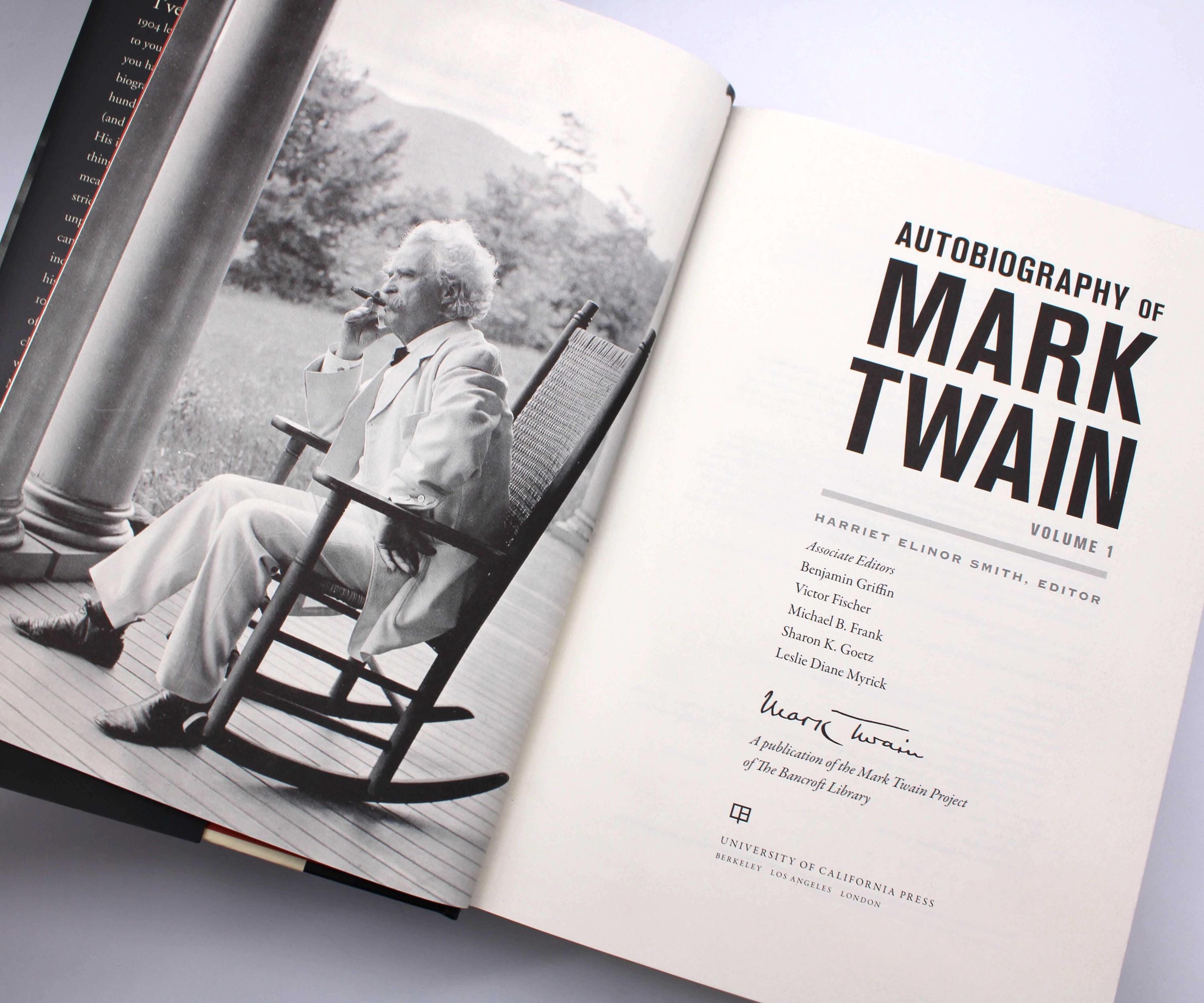 The Autobiography of Mark Twain. First Editions, First and Second