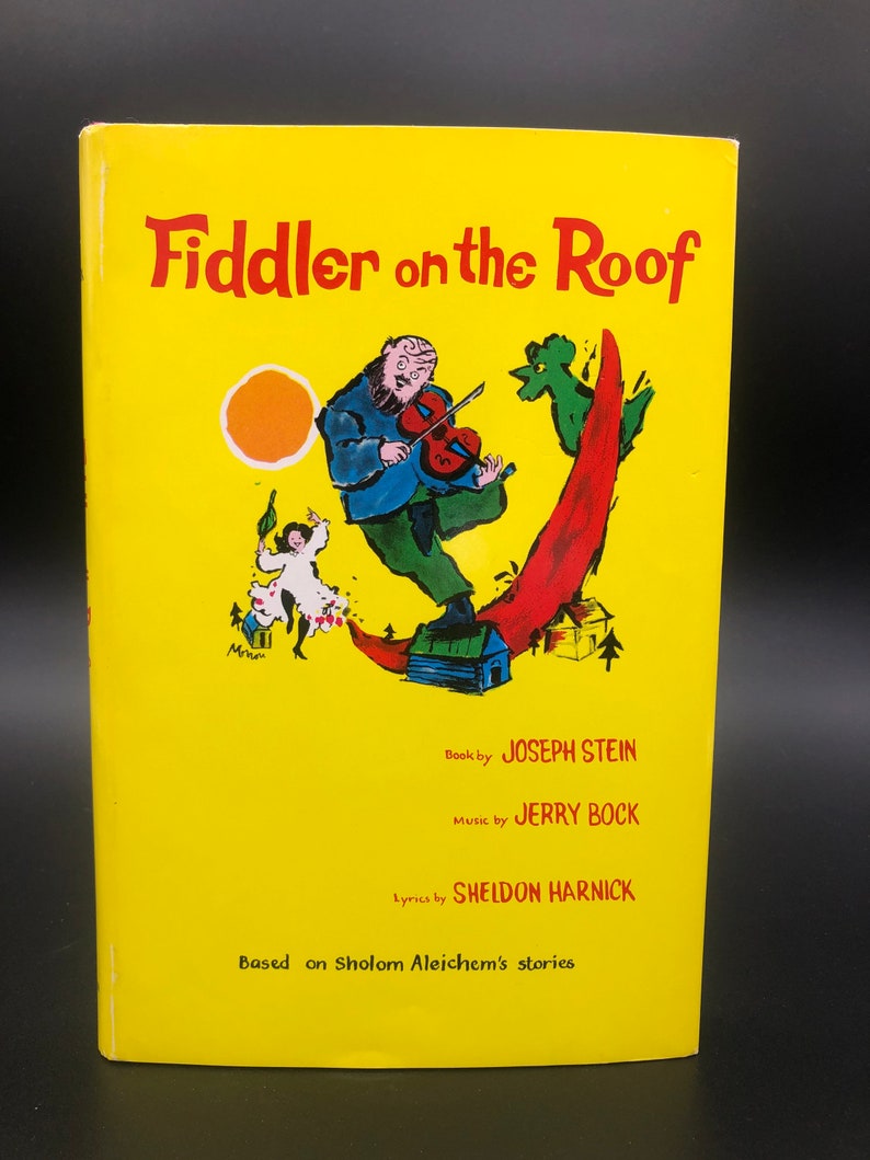 Fiddler on the Roof Joseph Stein. 1964 First Book Club Etsy