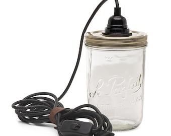 glass jar light