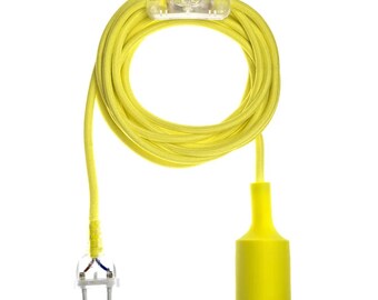 Lighting cable with BALA plug - fluorescent fabric
