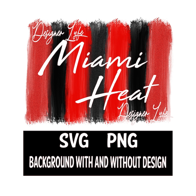 Miami Heat Svg, Miami Heat Basketball Shirt, Red and Black Background ...