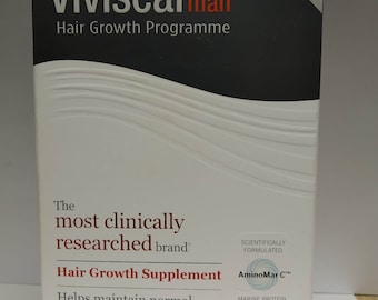 VIVISCAL Man Fuerza máxima Restauración del crecimiento del cabello Suministro para 3 meses 180 tabletas Caducidad AGOSTO 2024