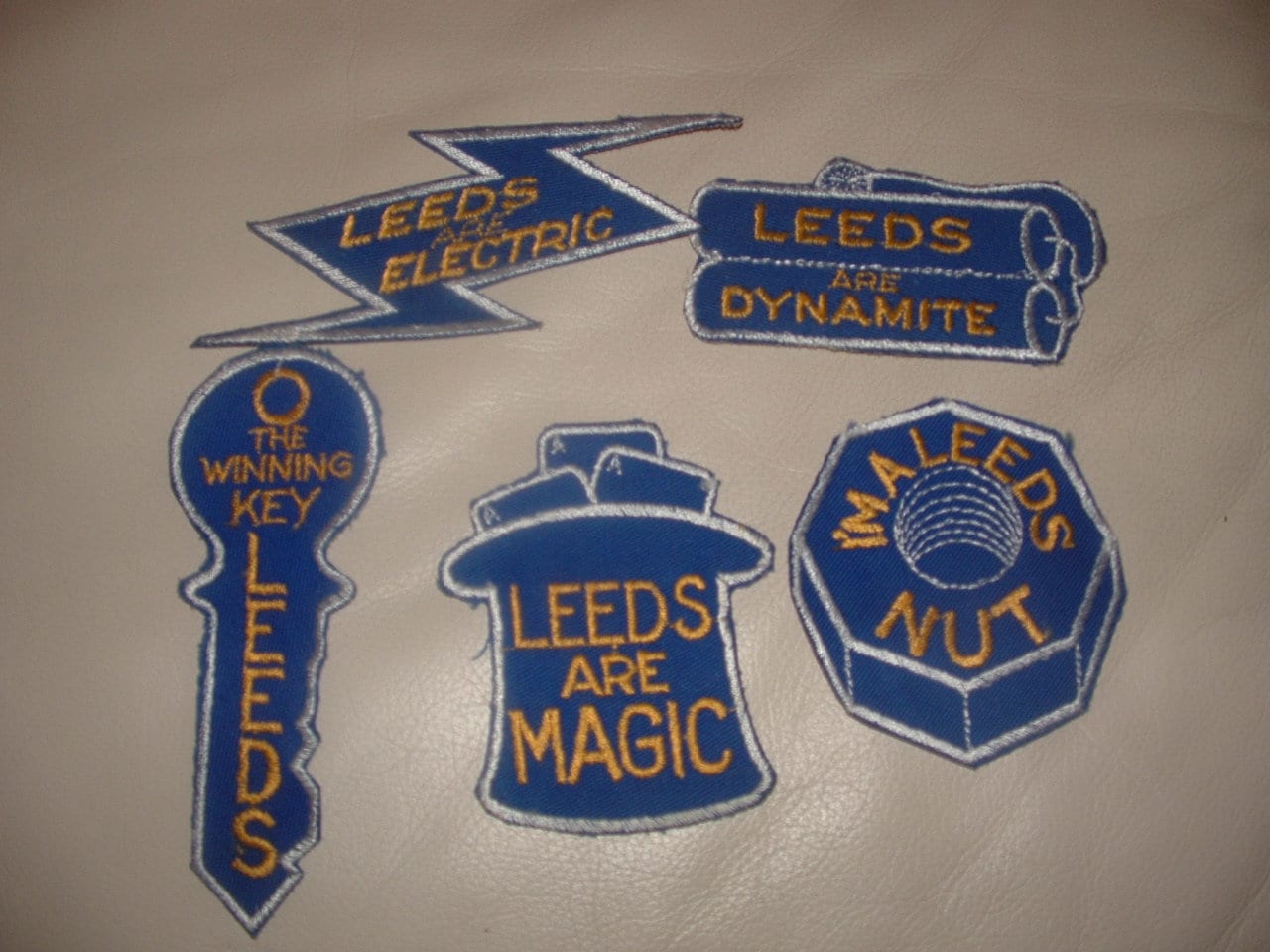 LEEDS UNITED MOTIF Sew on or Glue on Badge Patches Appliques Etsy