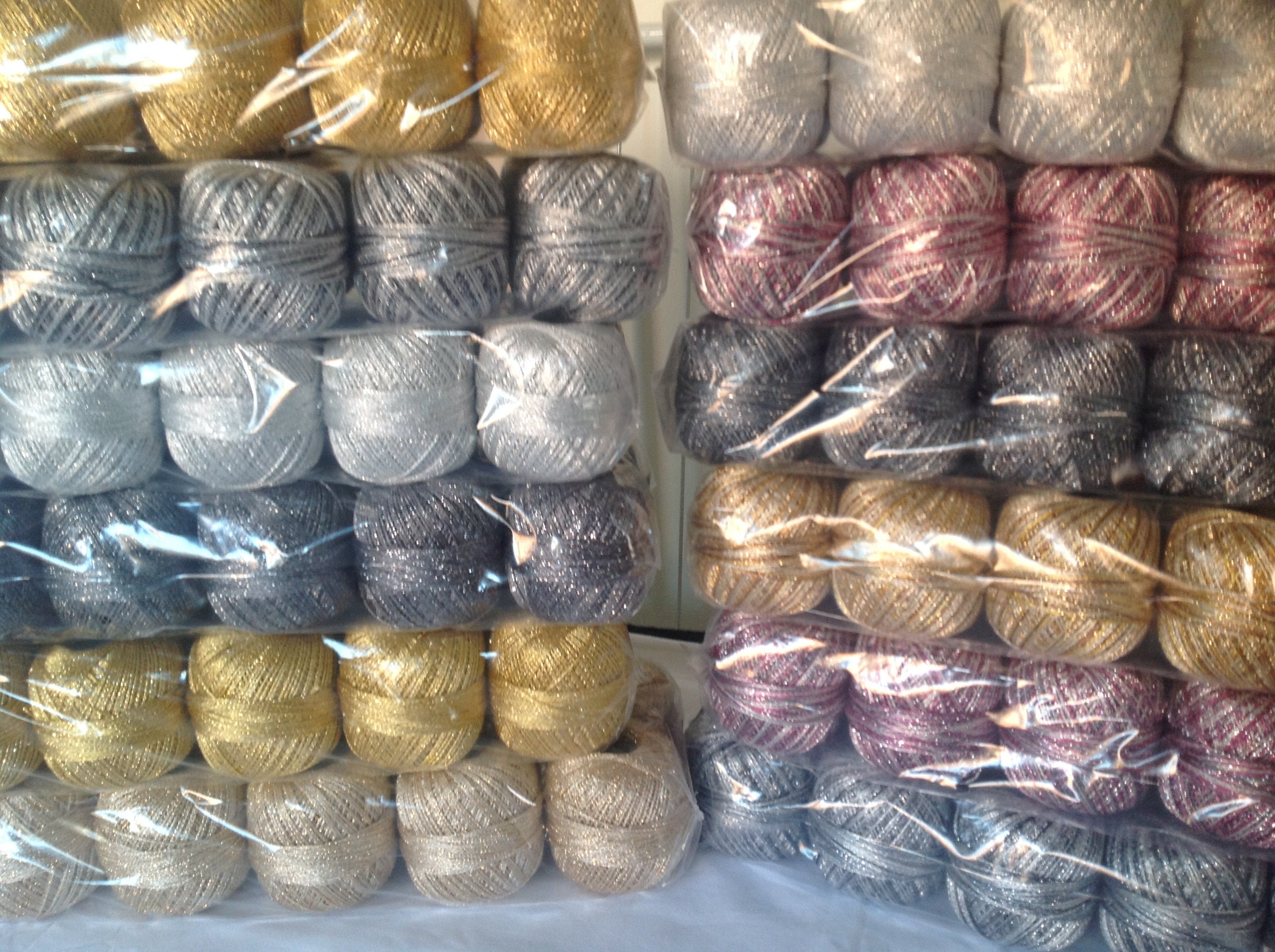 Twilleys & Grundl Goldfingering Crochet Metalic Yarn 25g Ball Glitter 3 Ply  15 Colours New 