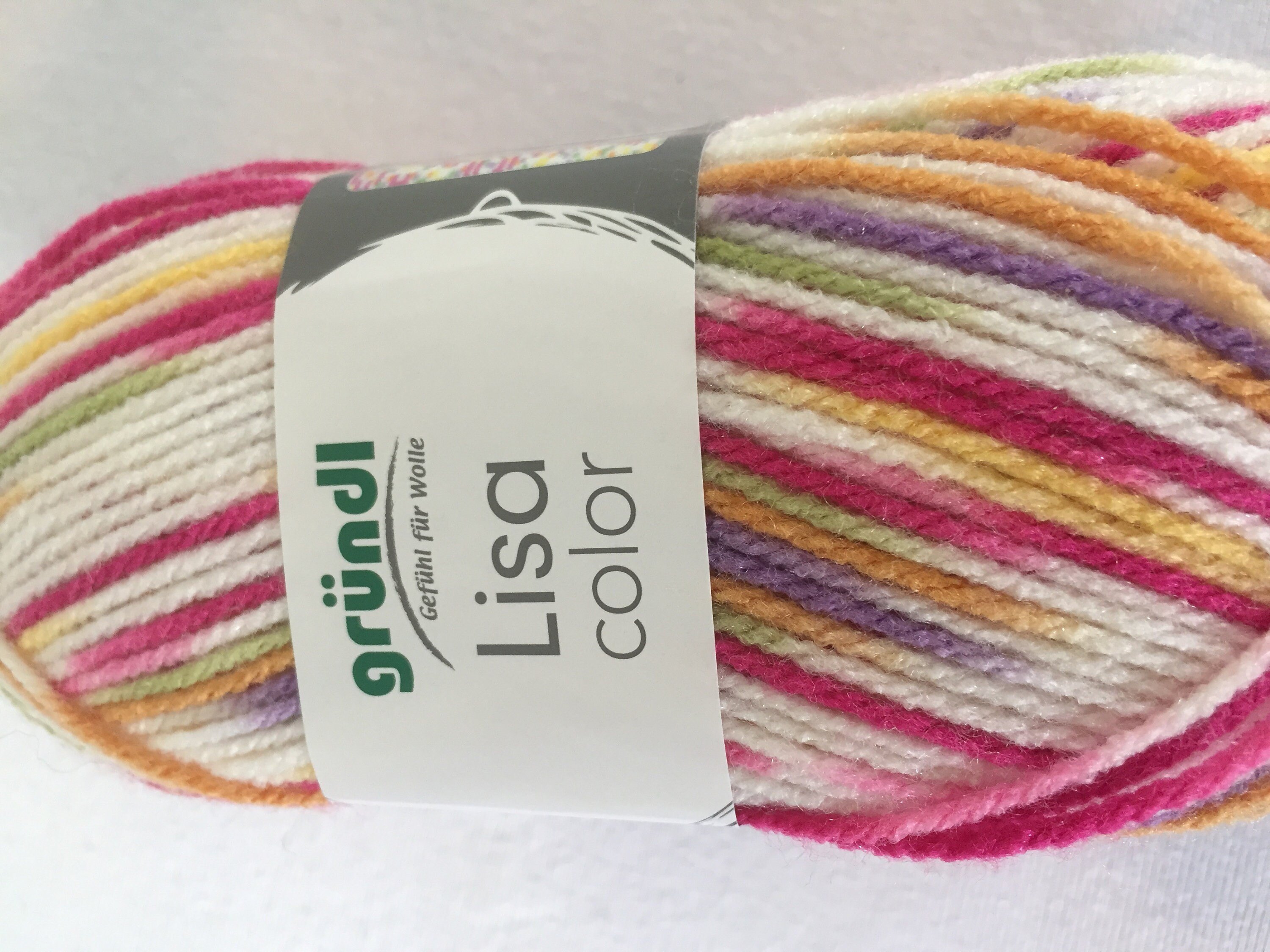 GRUNDL LISA Double Knitting Wool Yarn 5X50G Balls RANDOM Print 8 Colour