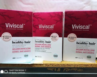 Nouveau VIVISCAL Healthy Hair for Women Comprimés pour la repousse des cheveux, date d'expiration : 2024 Choisissez votre option de quantité.