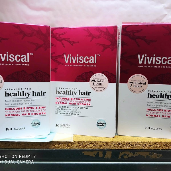 Nuove compresse VIVISCAL per capelli sani per donne, per il ripristino della crescita dei capelli, scadenza dicembre 2024 Scegli la tua opzione di quantità.