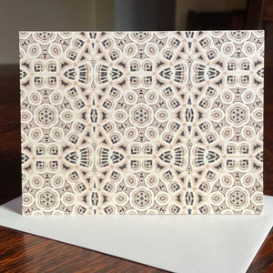 Tarjetas de notas y sobres, juego de 8 hechos a mano, diseño original de la foto de la notable Casa de Adoración Baháʼí