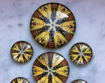 Perfect for Kitchen Ravello Glass Magnets Message Board 7 Pc Set Cubicle Fridge Magnets Designed from Photo of Terrazza dell/'Infinito