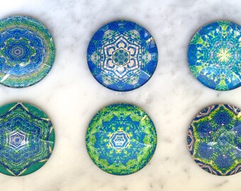 Perfect for Kitchen Ravello Glass Magnets Message Board 7 Pc Set Cubicle Fridge Magnets Designed from Photo of Terrazza dell/'Infinito