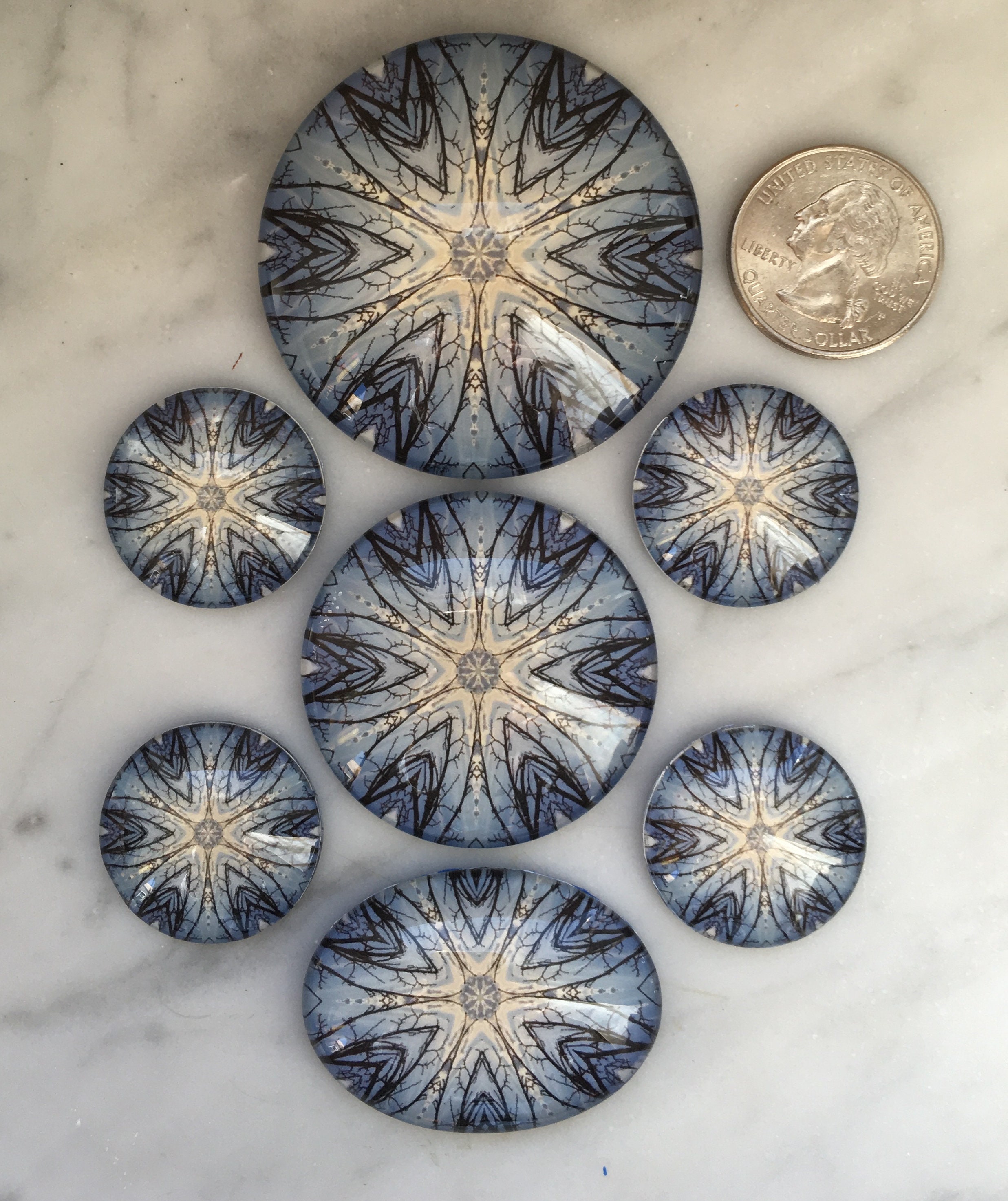 Glass 7 Pc Set, Perfect for Kitchen, Cubicle, Message Board, Fridge Designed