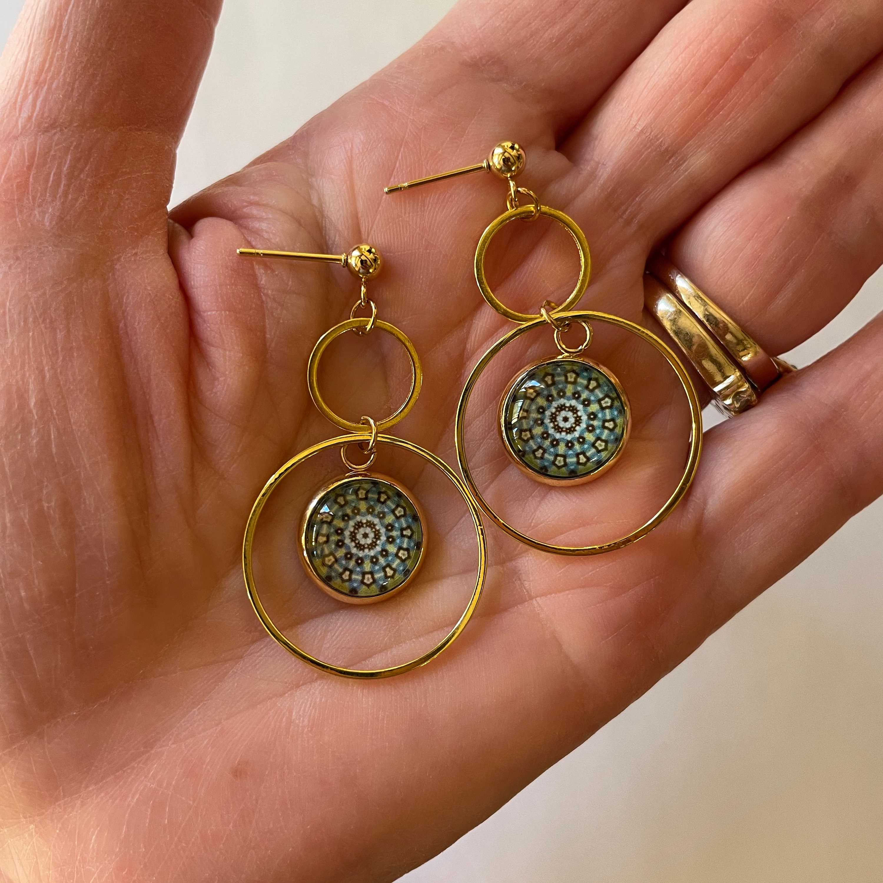 Gentle Breeze Hoop Earrings – Samis Handmade Jewelry