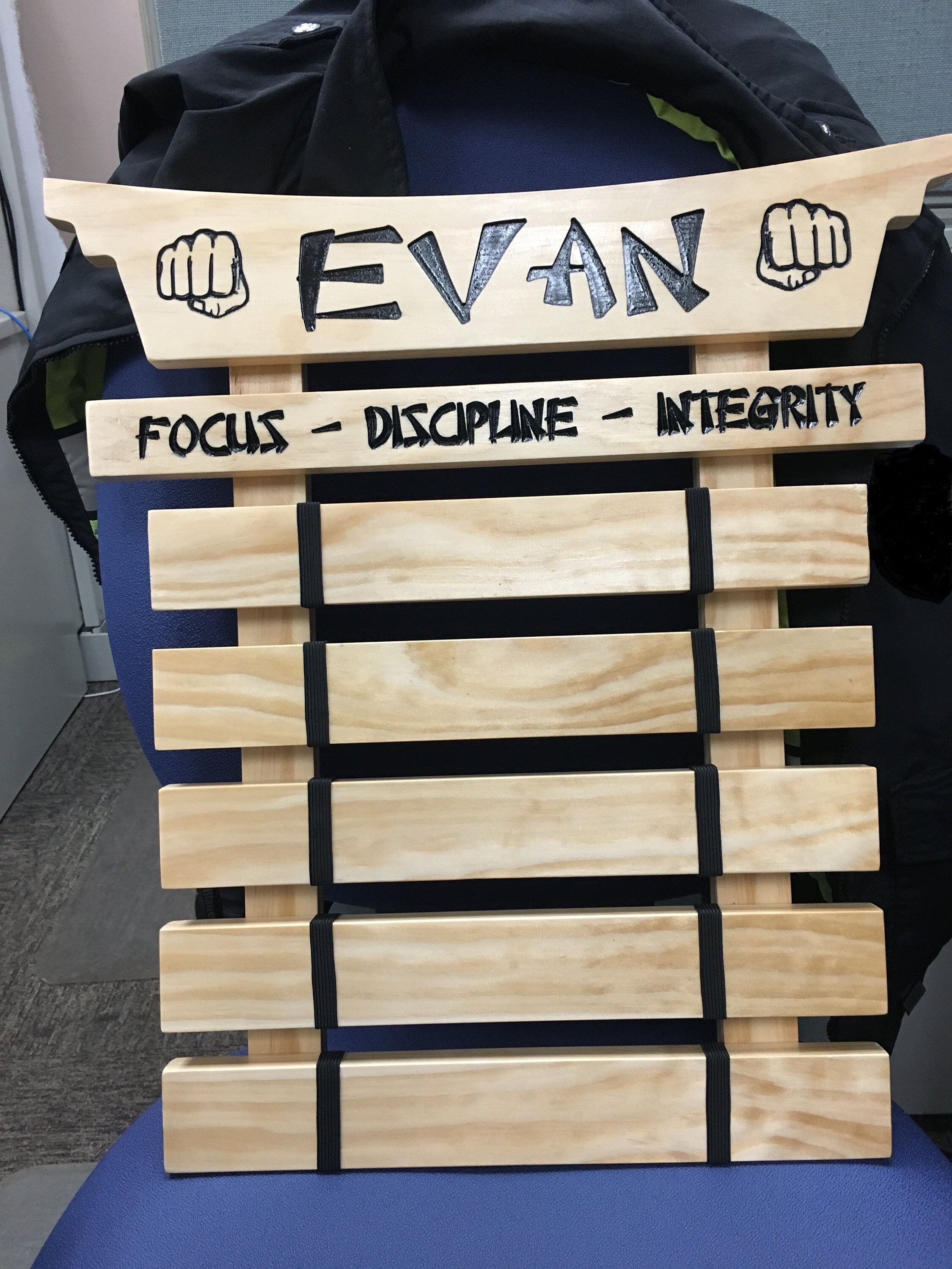 Personalized Martial Arts Belt Holder/ Engraved Belt Holder/ Etsy