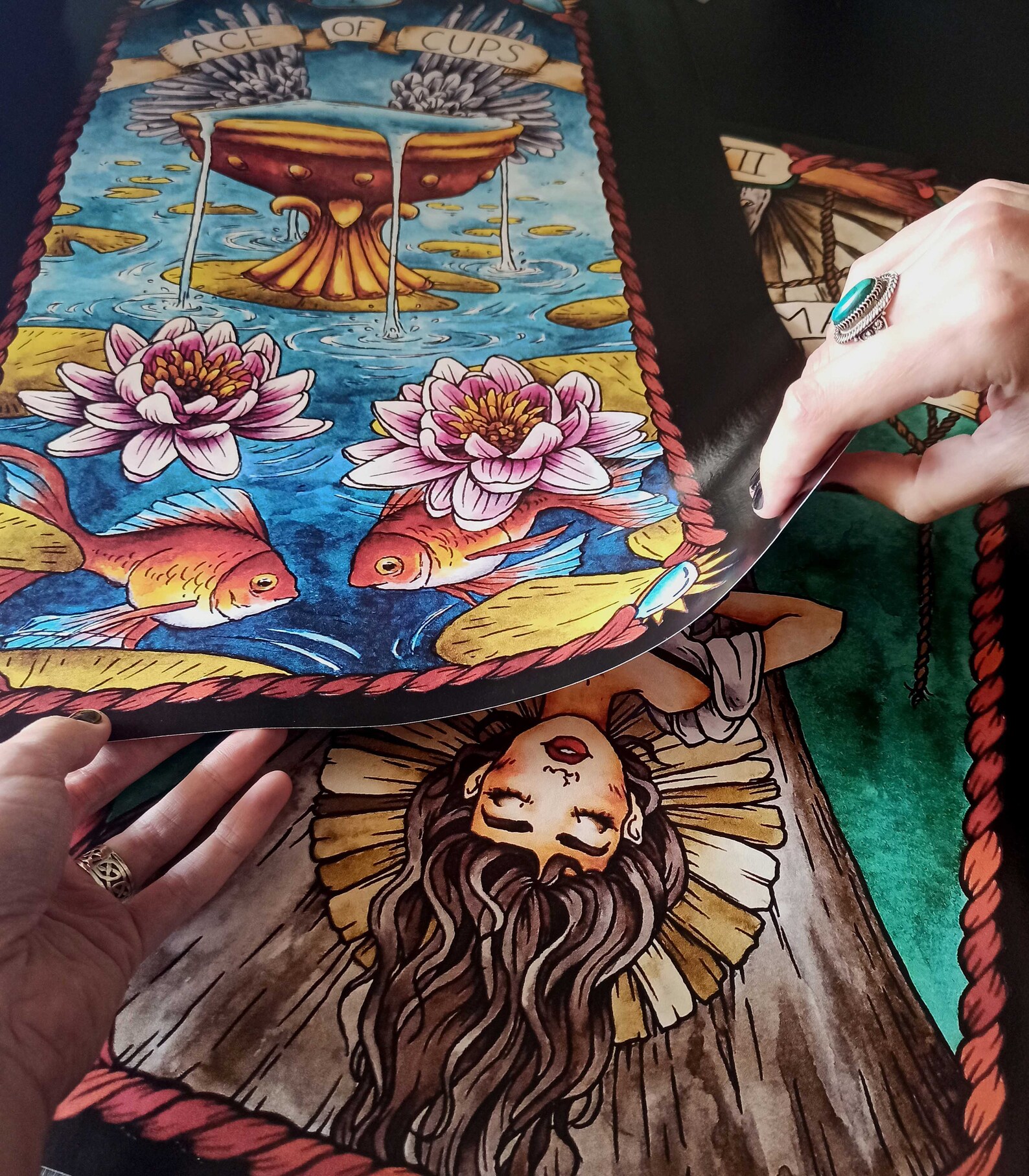 Tarot Posters Prints of My Watercolor Tarotcard Illustrations Etsy