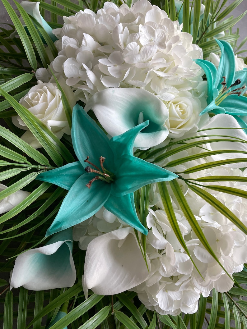 Artificial Flowers Turquoise Beach Wedding Archway Flower Etsy