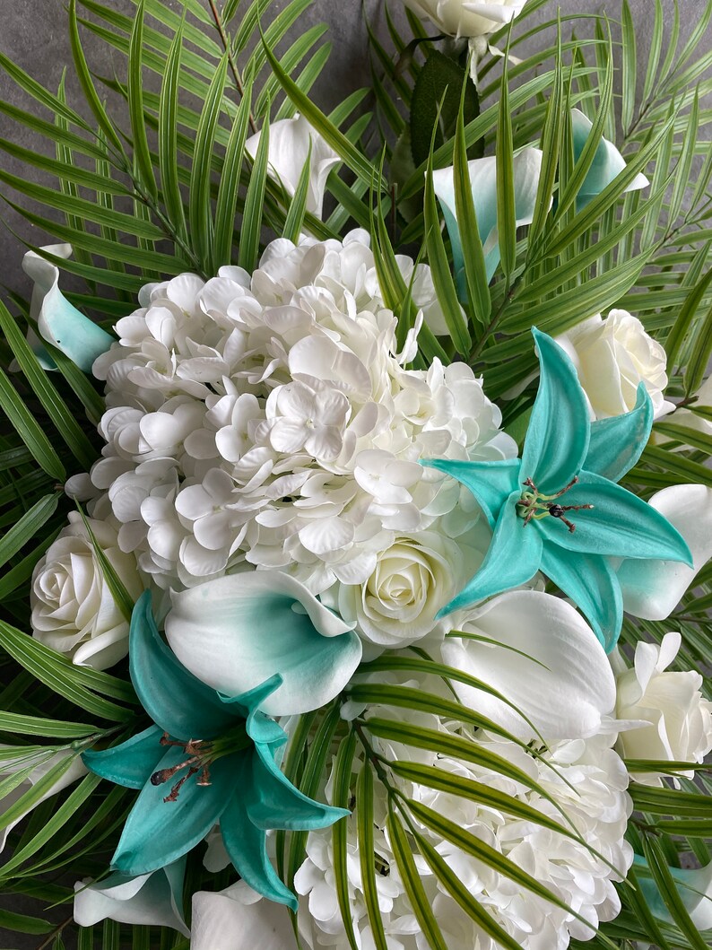 Artificial Flowers Turquoise Beach Wedding Archway Flower Etsy