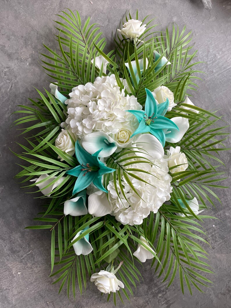 Artificial Flowers Turquoise Beach Wedding Archway Flower Etsy